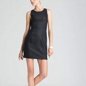 Theory Diamra Zeno pinstripe virgin wool dress